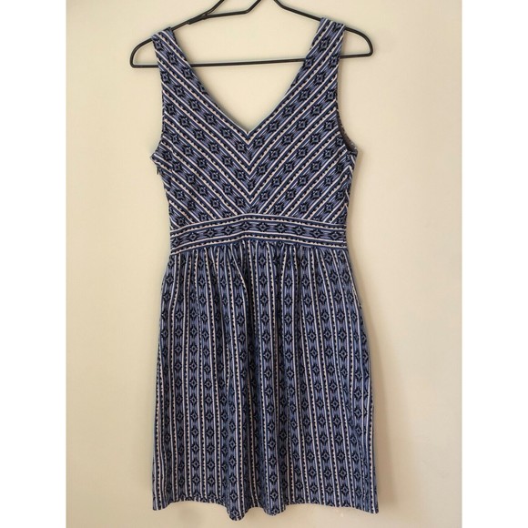 COPY - Anthropologie Maeve Women’s Lazuli Aztec Sleeveless Mini Dress Blue Pock… - Picture 3 of 6